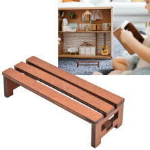 Puppenhausbank Lebendige, realistische Optik Kleines Licht 1:12 Puppenhaus Miniaturbank für Dekoration und Geschenke