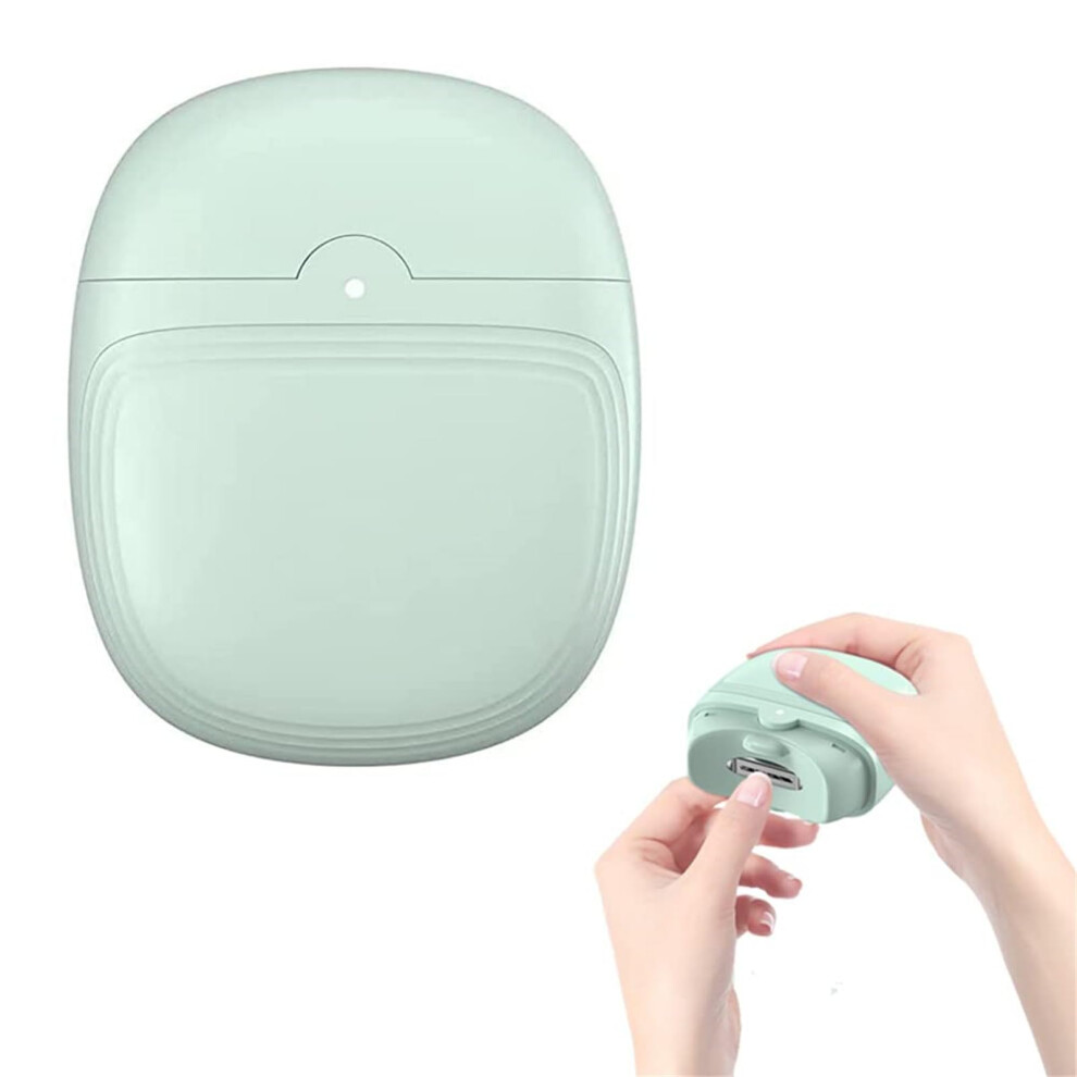 Light Electric Nail Clippers For Adults, 2-In-1 Automatic Fingernail Cutter And File With And Nail Scraps Storage