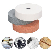 Set di ruote da smerigliatrice, 3 pezzi, per lucidatura e levigatura di superfici in metallo, ceramica e legno