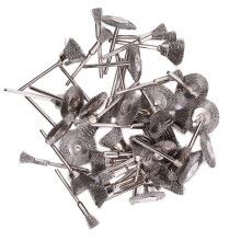 60 piezas de cepillos de alambre inoxidable para bolígrafo, con vástago de 3 mm