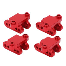2er Pack RC Vorder- und Hinterachse Untere Stoßdämpferhalterung aus Aluminium für LOSI 1/8 LMT SOLID AXLE Monstertruck Rot