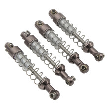 2 Paar Aluminiumlegierung Stoßdämpfer 60mm RC Auto Ersatzteile für WPL C14 C24 MN D90 99S Modelle Titanfarben