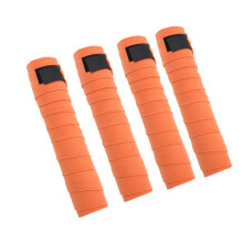 4 Stück Pferdebeinbandagen Selbstklebend Doppelter Saum Fleece Pferdebeinschützer für Training und Übung Orange