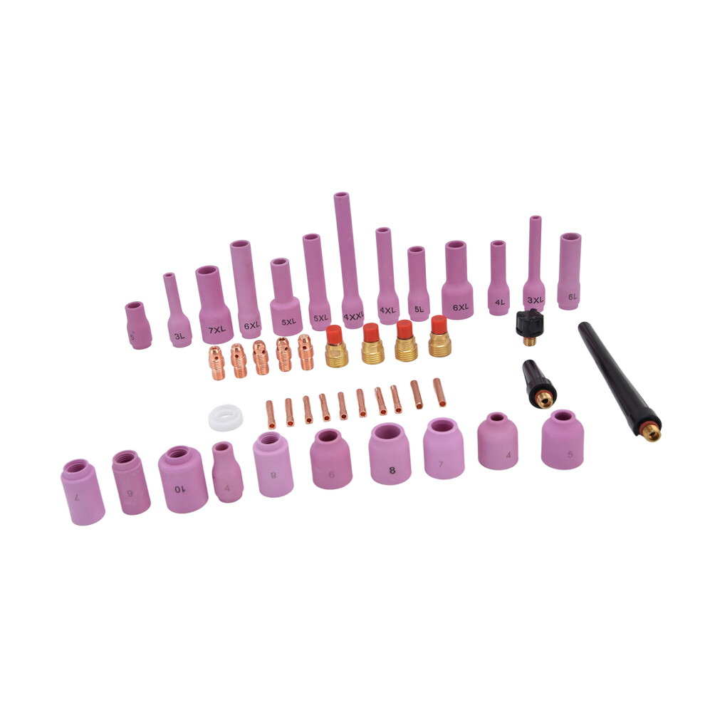 Tig Gas Lens Kit 46Pcs For Wp9/20/25 Tig Welding Torch Collet Bodies 8401342741804