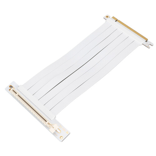128Gbps PCIe Extension Cable 20cm White for Graphics & Sound Cards