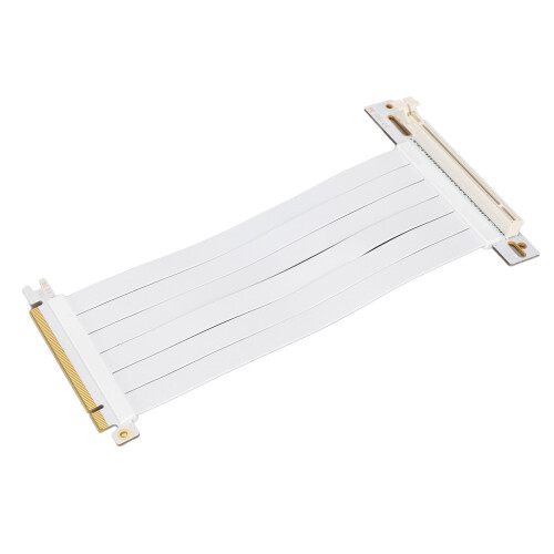 128Gbps PCIe Extension Cable 20cm White for Graphics & Sound Cards 1