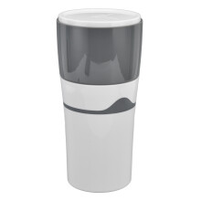 Macchina da caffè drip da viaggio 450 ml grigio bianco 18x8,6 cm