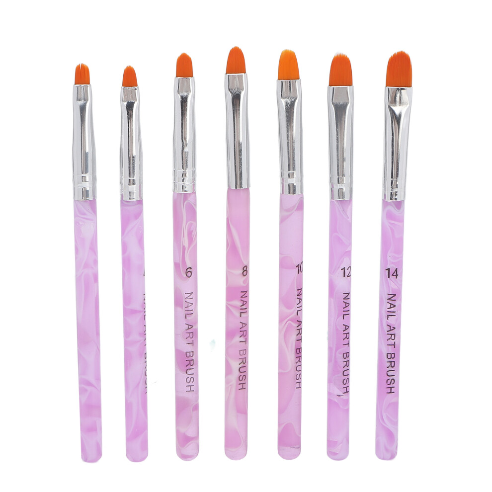 Light 7 Packs Therapy Nail Brushes Nail Drawing