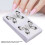 100 Pcs Nail Forms Horseshoe Shaped Butterfly 15