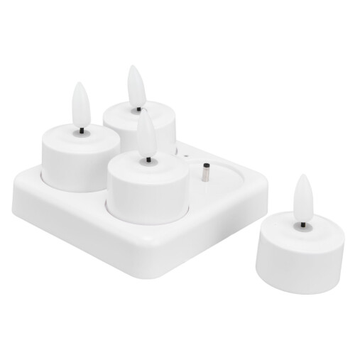 Vela LED recargable 200mAh 4x5cm Amarillo UE