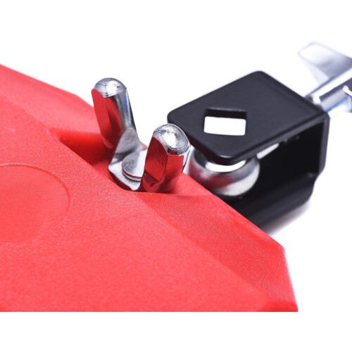 Jam Block Plastic Musical Percussion Block Red, Latin Drum Accessory, Durable Material for Enhanced Sound Performance 1