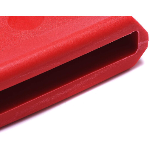 Jam Block Plastic Musical Percussion Block Red, Latin Drum Accessory, Durable Material for Enhanced Sound Performance 2