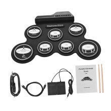 Lightweight Digital Drum Set Portable Electronic Drum Pad Kit with Metronome for Home Studio for Kids and Adults