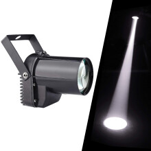 Disco Ball Spotlight LED Pinspot Light - Motorized 3W Mirror Ball Dance Light for Parties and Events