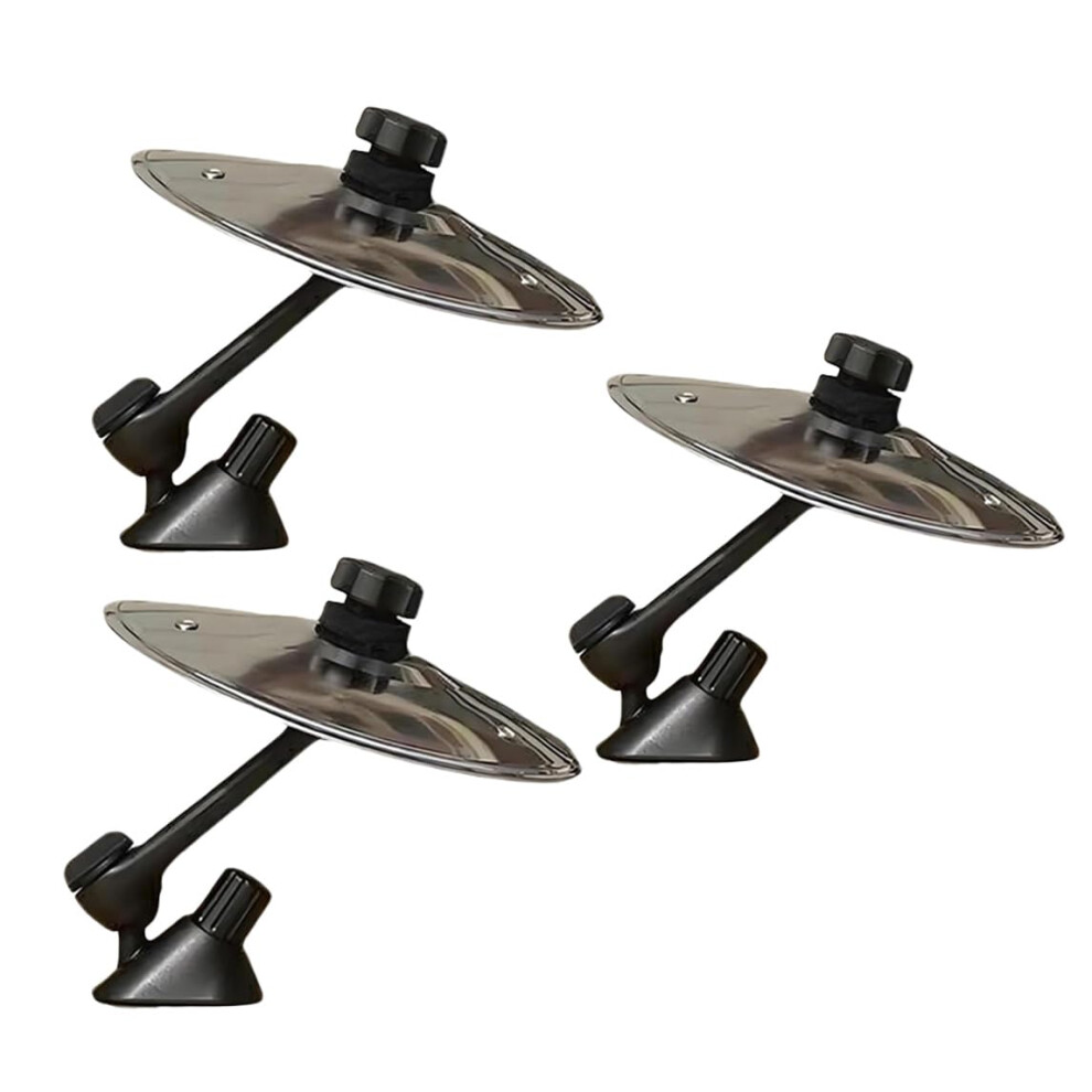 Car Cymbal Air Vent 3, Mini Cymbals For Dashboard, Fun Music Gadget For Drivers, Easy Install Gift For Music Lovers Silver 6276012539522