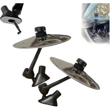Car Air Vent Drum Cymbal 2PCS - Silvery Musical Gadget for Drivers, Easy Install, Crisp Sound, Ideal for Drummers & Road Trips