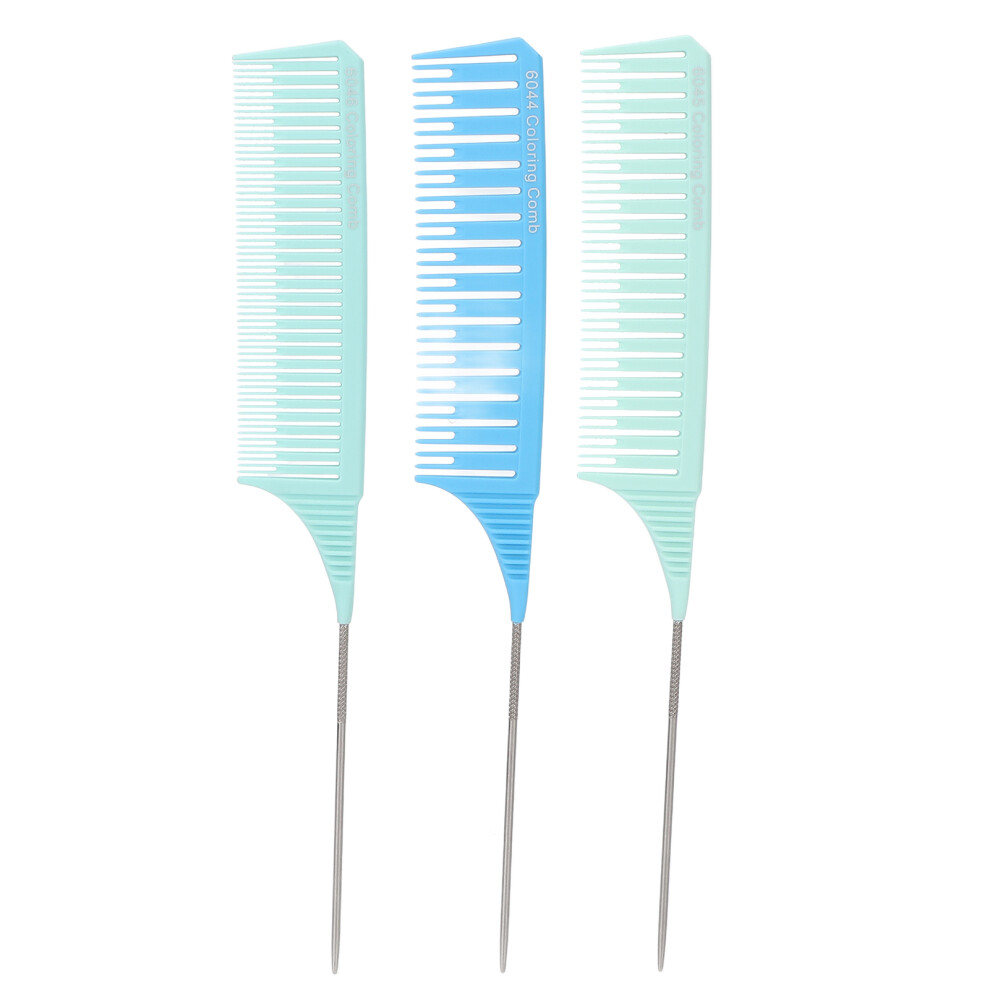 3pcs Parting Comb Professional Reliable Glossy