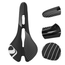 ZTTO Fahrradsattel Wasserdichter Straßensattel atmungsaktiv Hohles Rennrad Sattel (Schwarz Weiß)