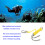Yellow Double Steel Drift Hook with Line for Cave Diving Activities 6