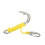 Yellow Double Steel Drift Hook with Line for Cave Diving Activities 2