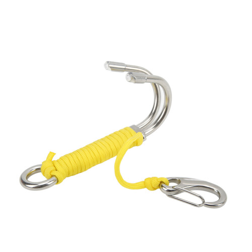 Gancho de deriva doble 316 SS 4.4oz Amarillo 1