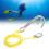 Yellow Double Steel Drift Hook with Line for Cave Diving Activities 1