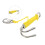 Yellow Double Steel Drift Hook with Line for Cave Diving Activities 16