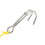 Yellow Double Steel Drift Hook with Line for Cave Diving Activities 5
