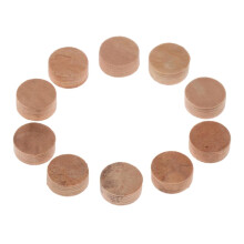 Water Key Spit Valve Cork Pad Set 10Pcs for Trumpet Trombone Repair 9mm Diameter 4mm Thickness Khaki