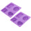 2Pcs Silicone Soap Mold 4Grids DIY HandMade 2