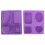 2Pcs Silicone Soap Mold 4Grids DIY HandMade 6
