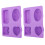 2Pcs Silicone Soap Mold 4Grids DIY HandMade 5