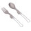 Portable Titanium Foldable Camping Cutlery Set with Carabiner 1