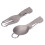 Portable Titanium Foldable Camping Cutlery Set with Carabiner 12