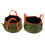 Seau pliable vert militaire 25 cm/29 cm/14 cm 9
