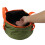 Seau pliable vert militaire 25 cm/29 cm/14 cm 10