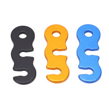 30 piezas de ajustadores de cordón de aleación de aluminio para cuerdas guía de 4,3 cm, mostradas