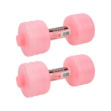 2Pcs Pink Water Filled Adjustable Dumbbells for Home Gyms, 26cm