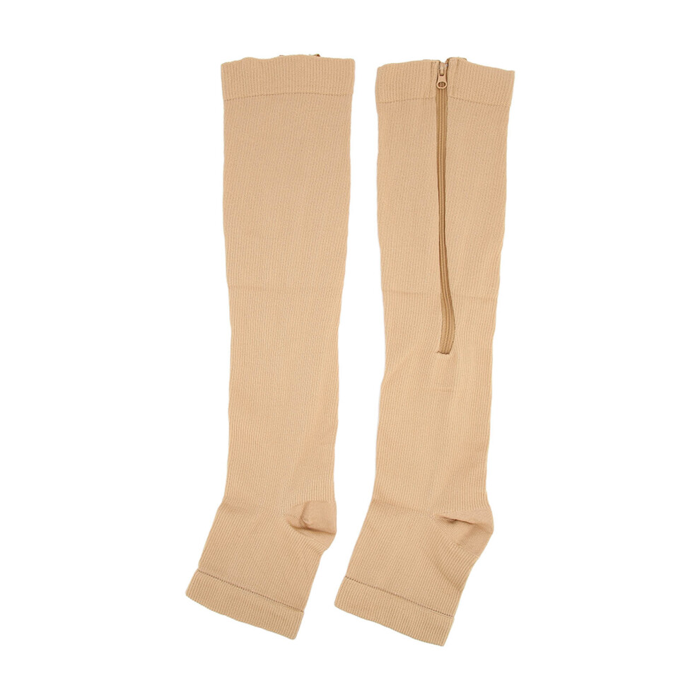 Nylon Compression Stockings Zipper Design Promote