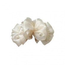 Large Flower Decor Hair Claw Faux Pearls Inlaid Ponytail Holder Anti-slip Hair Barrette Hair Clip Headdress Hair Accessories