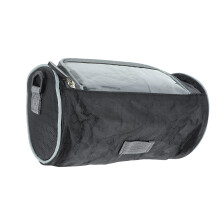 Sacoche de guidon étanche pour vélo - rangement avant - noir