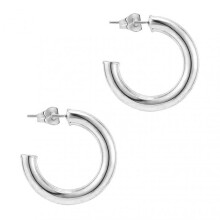 1 Pair Open Hoop Earrings Exaggerated Minimalist Hypoallergenic High Gloss Polished Fashion Jewelry Copper Golden Plated C-shaped Geometric Earrings