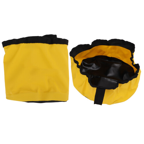 Balde plegable 5L Mango amarillo Lavabo de PVC 2