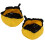 Balde plegable 5L Mango amarillo Lavabo de PVC 6