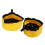 Balde plegable 5L Mango amarillo Lavabo de PVC 4