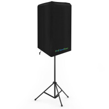 12-Inch PA DJ Speaker Cover – Black 420D Polyester, UV50 Coating, Water-Resistant, Lightweight Open-Bottom Design