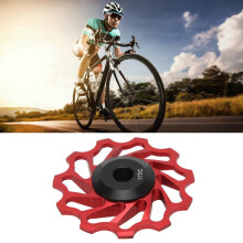 WAKE Keramiklager Jockey Wheel Aluminiumlegierung Versiegelt 11T Schaltwerk Pulleyriehmen Rot
