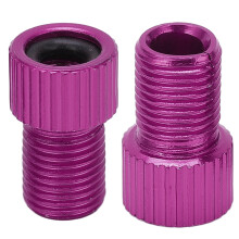 2 Stück/Set Presta auf Schrader Fahrradventil-Adapter, langlebiger Mountainbike-Pumpen-Adapter, lila