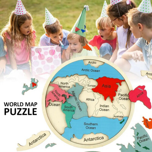 Map Puzzle for Kids 3-6 Interactive Geography Lea 2