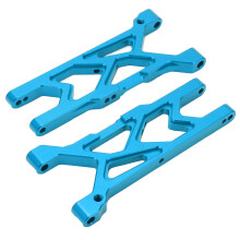 2 Stück Vorderaufhängungsarme Aluminiumlegierung Ersatz Vorderes Unterarm für ARRMA 1/10 RC Auto Blau